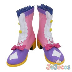 画像2: 姫石らき　コスプレ靴　アイカツオンパレード!　コスプレブーツ　JUJUcosplay (2)