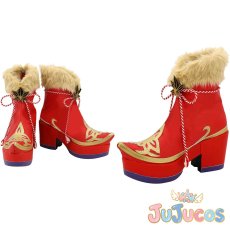 画像1: Aqours　紅葉狩り編　覚醒後　津島善子　黒澤ルビィ　国木田花丸　渡辺曜　黒澤ダイヤ　高海千歌　松浦果南　小原鞠莉　桜内梨子　コスプレ靴　ラブライブ！サンシャイン!!　コスプレブーツ　JUJUcosplay (1)