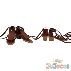 画像1: Aqours　松浦果南　天使編　覚醒前　コスプレ靴　ラブライブ！サンシャイン!!　コスプレブーツ　JUJUcosplay (1)