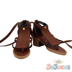 画像2: Aqours　松浦果南　天使編　覚醒前　コスプレ靴　ラブライブ！サンシャイン!!　コスプレブーツ　JUJUcosplay (2)