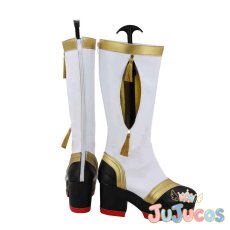 画像4: Aqours　お正月編2018　覚醒後　渡辺曜　高海千歌　国木田花丸　黒澤ダイヤ　黒澤ルビィ　津島善子　松浦果南　小原鞠莉　桜内梨子　コスプレ靴　ラブライブ！サンシャイン!!　コスプレブーツ　JUJUcosplay (4)