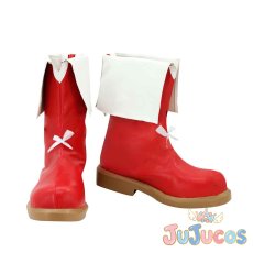 画像2: 小泉花陽　SUNNY DAY SONG　劇場版ラブライブ！映画BD特典編　コスプレ靴　ラブライブ! School idol project　コスプレブーツ　JUJUcosplay (2)