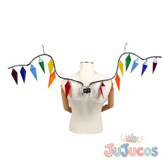 画像4: フランドール・スカーレット　翼　コスプレ道具　東方Project　コスプレ小物　JUJUcosplay (4)