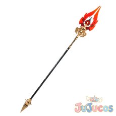 画像2: 星5武器　長柄武器　護摩の杖　コスプレ道具　原神(げんしん)　コスプレ小物　JUJUcosplay (2)