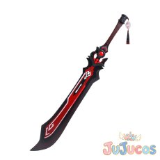 画像1: 黒岩　斬刀　突破後　コスプレ道具　原神(げんしん)　コスプレ小物　JUJUcosplay (1)