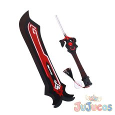 画像5: 黒岩　斬刀　突破後　コスプレ道具　原神(げんしん)　コスプレ小物　JUJUcosplay (5)