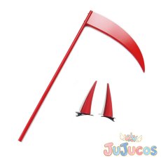 画像1: パワー　鎌+ヘッドアクセ　コスプレ道具　チェンソーマン　コスプレ小物　JUJUcosplay (1)