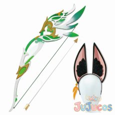 画像1: ティナリ(Tighnari)　弓+ヘッドアクセ　コスプレ道具　原神(げんしん)　コスプレ小物　JUJUcosplay (1)