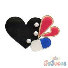 画像1: 朝比奈まふゆ　ダークデコラ・ハートガール　ヘッドアクセ　コスプレ道具　プロジェクトセカイ カラフルステージ！ feat. 初音ミク　コスプレ小物　JUJUcosplay (1)