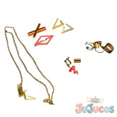 画像1: 白石杏　かつての熱狂　ヘッドアクセ+耳飾り+ネクレス+指輪　コスプレ道具　プロジェクトセカイ カラフルステージ！ feat. 初音ミク　コスプレ小物　JUJUcosplay (1)