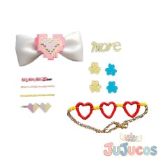 画像1: 鏡音リン　髪飾り+耳飾り　Chase my IDEAL IDOL！　コスプレ道具　プロジェクトセカイ カラフルステージ！ feat. 初音ミク　コスプレ小物　JUJUcosplay (1)