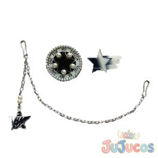 画像1: 三洲寺甘太郎　バッジ+チェーン　コスプレ道具　Paradox Live(パラライ)　コスプレ小物　JUJUcosplay (1)