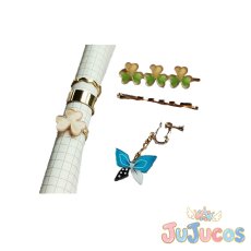 画像1: 桐谷遥　耳飾り+指輪+髪飾り　ヴァンパイア　コスプレ道具　プロジェクトセカイ カラフルステージ！ feat. 初音ミク　コスプレ小物　JUJUcosplay (1)