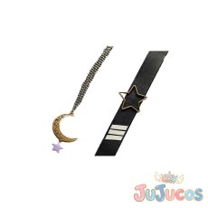 画像7: VTuber　アスター アルカディア(Aster Arcadia)　耳飾り+髪飾り+ネクレス+指輪　コスプレ道具　バーチャルYouTuber　コスプレ小物　JUJUcosplay (7)