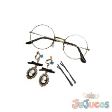 画像1: VTuber　星街すいせい　眼鏡+耳飾り+髪飾り　戦うメイド服　コスプレ道具　バーチャルYouTuber　コスプレ小物　JUJUcosplay (1)