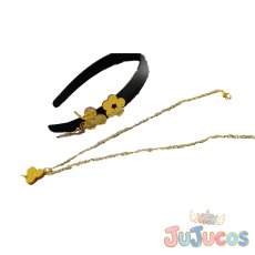 画像1: 日野森雫　カチューシャ+ネクレス　4th Anniversary 感謝祭　コスプレ道具　プロジェクトセカイ カラフルステージ！ feat. 初音ミク　コスプレ小物　JUJUcosplay (1)