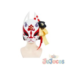 画像1: 狐坂ワカモ　仮面　コスプレ道具　ブルーアーカイブ　コスプレ小物　JUJUcosplay (1)