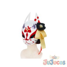 画像2: 狐坂ワカモ　仮面　コスプレ道具　ブルーアーカイブ　コスプレ小物　JUJUcosplay (2)
