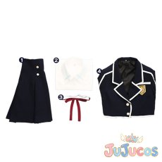 画像5: アスナ　学校制服　コスプレ衣装　ソードアート・オンライン　コスチューム　JUJUcosplay (5)