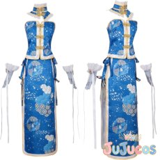 画像1: 園田海未　チャイナドレス　コスプレ衣装　ラブライブ! School idol project　コスチューム　JUJUcosplay (1)