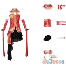 画像4: 西木野真姫　チャイナドレス　コスプレ衣装　ラブライブ! School idol project　コスチューム　JUJUcosplay (4)