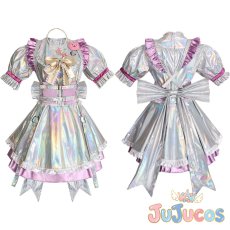 画像1: 超絶最かわてんしちゃん　コスプレ衣装　NEEDY GIRL OVERDOSE　コスチューム　JUJUcosplay (1)