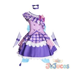 画像2: 紫雨こころ(キュアキュンキュン)　コスプレ衣装　キミとアイドルプリキュア♪　コスチューム　JUJUcosplay (2)