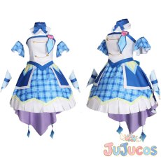 画像1: 蒼風なな(キュアウインク)　コスプレ衣装　キミとアイドルプリキュア♪　コスチューム　JUJUcosplay (1)
