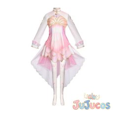 画像1: 鳳えむ　守りたい笑顔　マーメイド・ウォータードレス　コスプレ衣装　プロジェクトセカイ カラフルステージ！ feat. 初音ミク　コスチューム　JUJUcosplay (1)