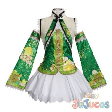 画像2: 小泉花陽　チャイナドレス　コスプレ衣装　ラブライブ! School idol project　コスチューム　JUJUcosplay (2)