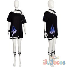 画像1: 白石杏　Yearning flame　目指せ、英語マスター！　コスプレ衣装　プロジェクトセカイ カラフルステージ！ feat. 初音ミク　コスチューム　JUJUcosplay (1)