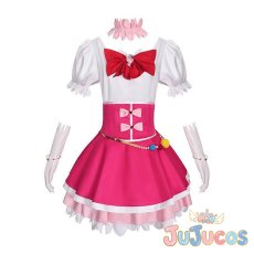 画像2: 朝日奈みらい(キュアミラクル)　ダイヤ　コスプレ衣装　魔法つかいプリキュア　コスチューム　JUJUcosplay (2)