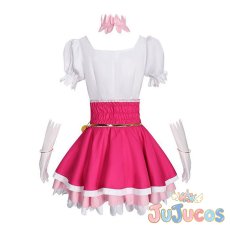 画像4: 朝日奈みらい(キュアミラクル)　ダイヤ　コスプレ衣装　魔法つかいプリキュア　コスチューム　JUJUcosplay (4)