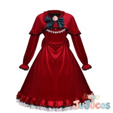 画像2: 真紅　ドレス(標準)　コスプレ衣装　ローゼンメイデン　コスチューム　JUJUcosplay (2)