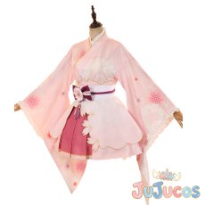画像3: 黒澤ルビィ　桜和装　コスプレ衣装　ラブライブ！サンシャイン!!　コスチューム　JUJUcosplay (3)