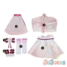 画像6: 黒澤ルビィ　桜和装　コスプレ衣装　ラブライブ！サンシャイン!!　コスチューム　JUJUcosplay (6)