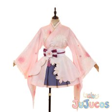 画像2: 津島善子　桜和装　コスプレ衣装　ラブライブ！サンシャイン!!　コスチューム　JUJUcosplay (2)