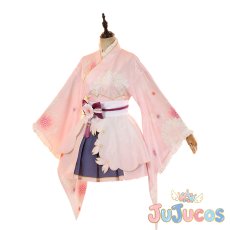 画像3: 津島善子　桜和装　コスプレ衣装　ラブライブ！サンシャイン!!　コスチューム　JUJUcosplay (3)