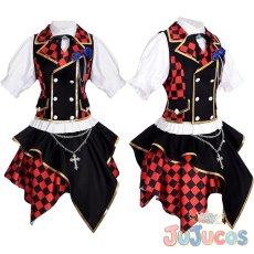 画像1: 藤堂ユリカ　ブロックチェック　コスプレ衣装　アイカツ!　コスチューム　JUJUcosplay (1)