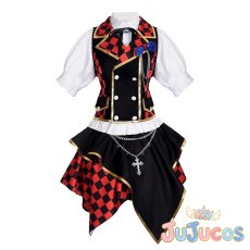 画像2: 藤堂ユリカ　ブロックチェック　コスプレ衣装　アイカツ!　コスチューム　JUJUcosplay (2)
