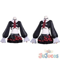 画像1: 惣流・アスカ・ラングレー　ロックバンド　コスプレ衣装　新世紀エヴァンゲリオン　コスチューム　JUJUcosplay (1)
