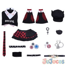 画像5: 惣流・アスカ・ラングレー　ロックバンド　コスプレ衣装　新世紀エヴァンゲリオン　コスチューム　JUJUcosplay (5)