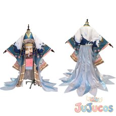 画像1: 聆海金魚姫　桜染海晴　コスプレ衣装　本格幻想RPG 陰陽師　コスチューム　JUJUcosplay (1)