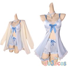 画像1: VTuber　白銀ノエル　部屋着　コスプレ衣装　バーチャルYouTuber　コスチューム　JUJUcosplay (1)
