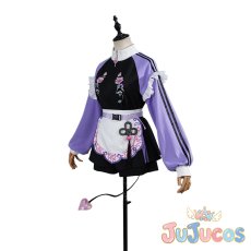 画像3: VTuber　常闇トワ　チャイナ風なメイドジャージ　コスプレ衣装　バーチャルYouTuber　コスチューム　JUJUcosplay (3)