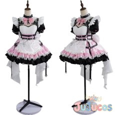 画像1: Vtuber　博衣こより　メイド衣装　コスプレ衣装　バーチャルYouTuber　コスチューム　JUJUcosplay (1)