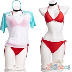 画像1: ラピ：レッドフード　水着　コスプレ衣装　勝利の女神：NIKKE　コスチューム　JUJUcosplay (1)