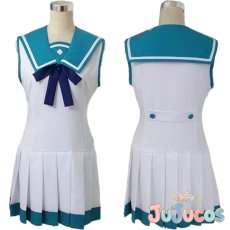 画像1: 比良平ちさき　向井戸まなか　波中制服　コスプレ衣装　凪のあすから　コスチューム　JUJUcosplay (1)