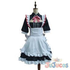 画像1: 空門蒼　メイド　コスプレ衣装　SummerPockets　コスチューム　JUJUcosplay (1)