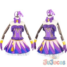 画像1: 白樺リサ　ラベンダーパレード　コスプレ衣装　アイカツ!　コスチューム　JUJUcosplay (1)
